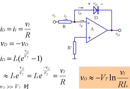  运算放大器应用（三）-对数和指数运算电路分析